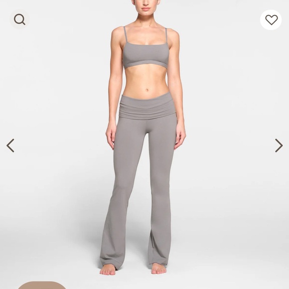 Skims COTTON JERSEY FOLDOVER PANT | PACIFIC - Picture 1 of 1